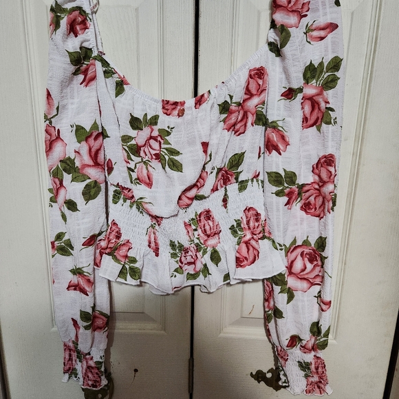 Womens Guess Floral Long Sleeve Women's Top - Picture 9 of 10